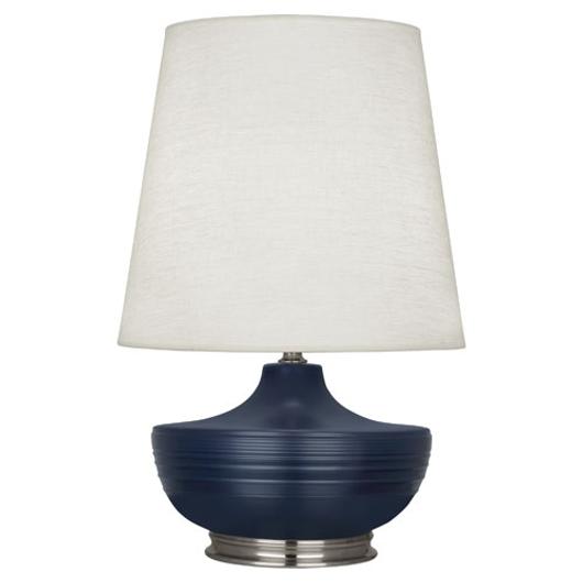 Matte Midnight Blue Michael Berman Nolan Table Lamp by Robert Abbey