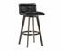 Arizona Swivel Barstool - Castillo Black by Sunpan