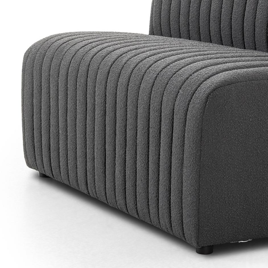 Build Your Own: Augustine Dining Banquette - FIQA Boucle Charcoal by Four Hands