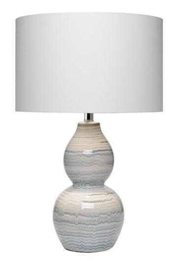 Catalina Ceramic Wave Table Lamp by Jamie Young