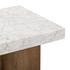Bellamy End Table In White Carrera Marble by Four Hands