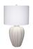 Seraphina Ceramic Table Lamp with Linen Shade by Jamie Young