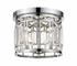 Mersesse 3 Light Flush Mount in Chrome  Finish by Z-Lite