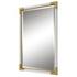 Malik White & Gold Mirror by Uttermost