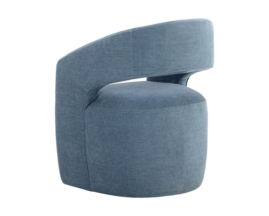LLORET WHEELED DINING ARMCHAIR - DANNY ICEBERG by Sunpan
