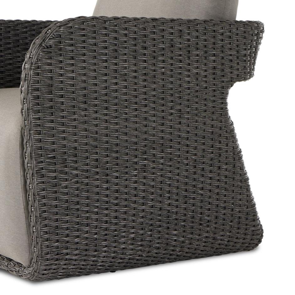 Geneva Outdr Swivel Chair - Venao Charcoal by Four Hands