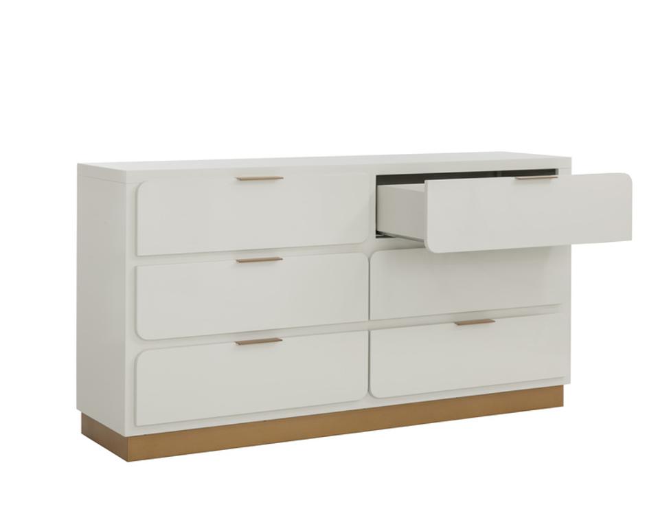 JENKINS DRESSER - HIGH GLOSS CREAM by Sunpan