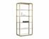 AMBRETTA BOOKCASE - LARGE - GOLD / CLEAR by Sunpan