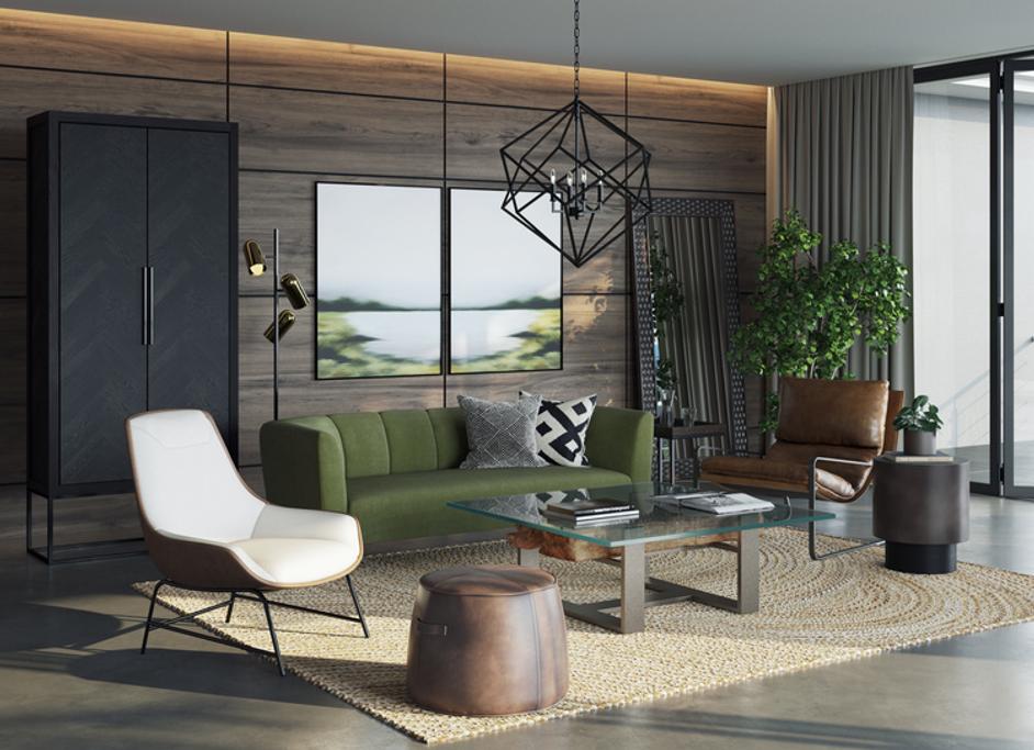 LAKESIDE VIEWS (SET OF 2) - 36" X 48" - BLACK FLOATER FRAME by Sunpan