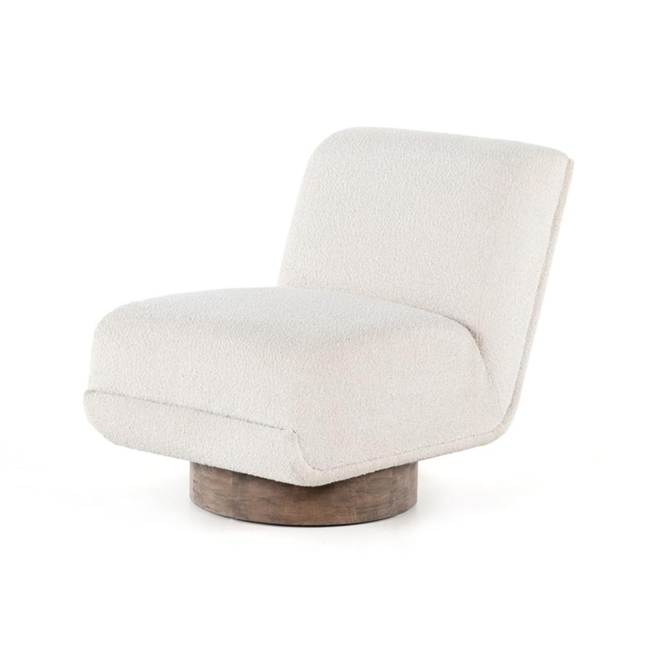 Bronwyn Swivel Chair In Knoll Natural by FOUR HANDS