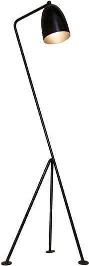 Asti Floor Lamp, Black Steel by Noir Furniture