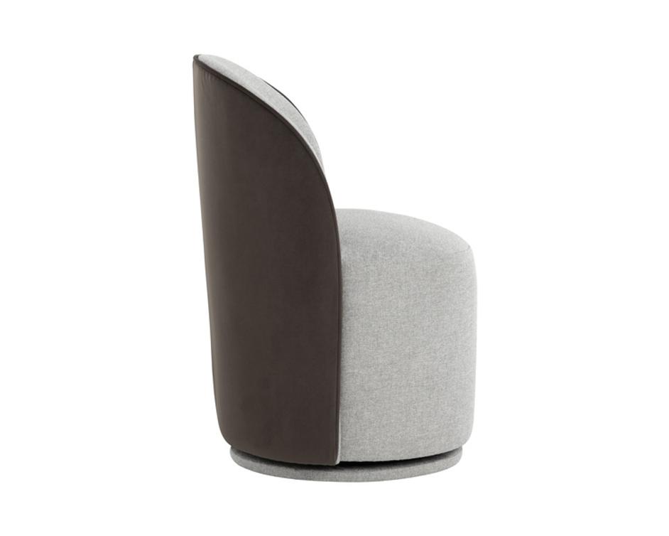 CAVOLI SWIVEL DINING CHAIR - BELFAST HEATHER GREY / MEG ASH by Sunpan