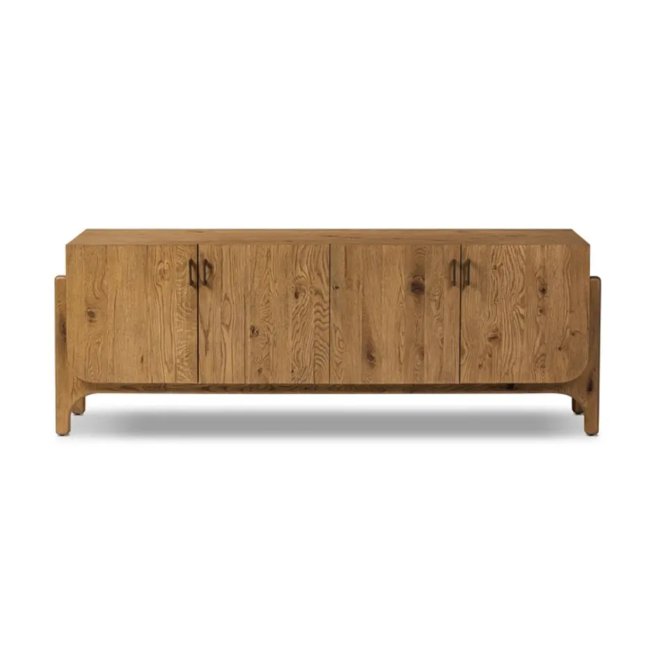 Bloomfield Media Console - Worn Oak Veneer by Four Hands
