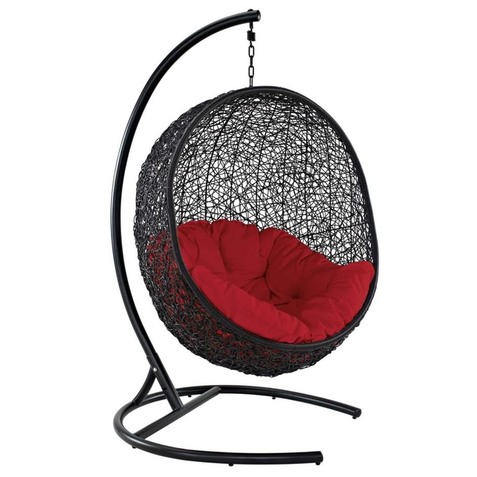 Lawson Swing Outdoor Patio Lounge Chair In Red by Modway Furniture
