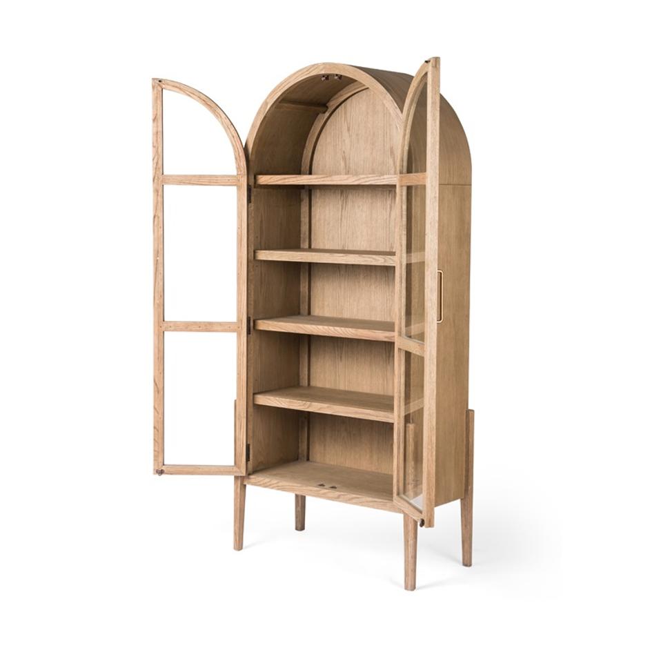Tolle Cabinet In Drifted Oak Solid by FOUR HANDS