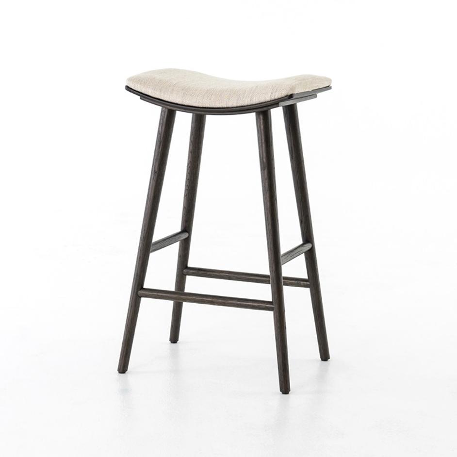 Union Saddle Stool In Essence Natural In Bar by FOUR HANDS