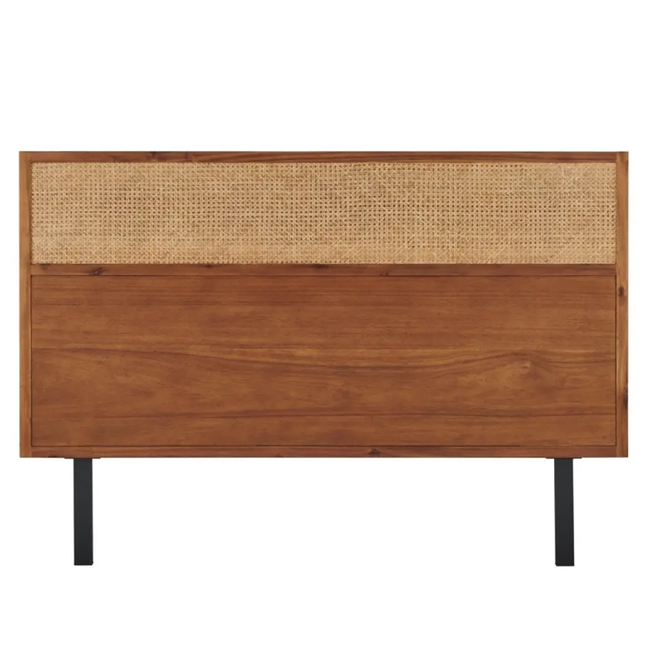 Caine Rattan Queen Headboard In Brown by New Pacific Direct