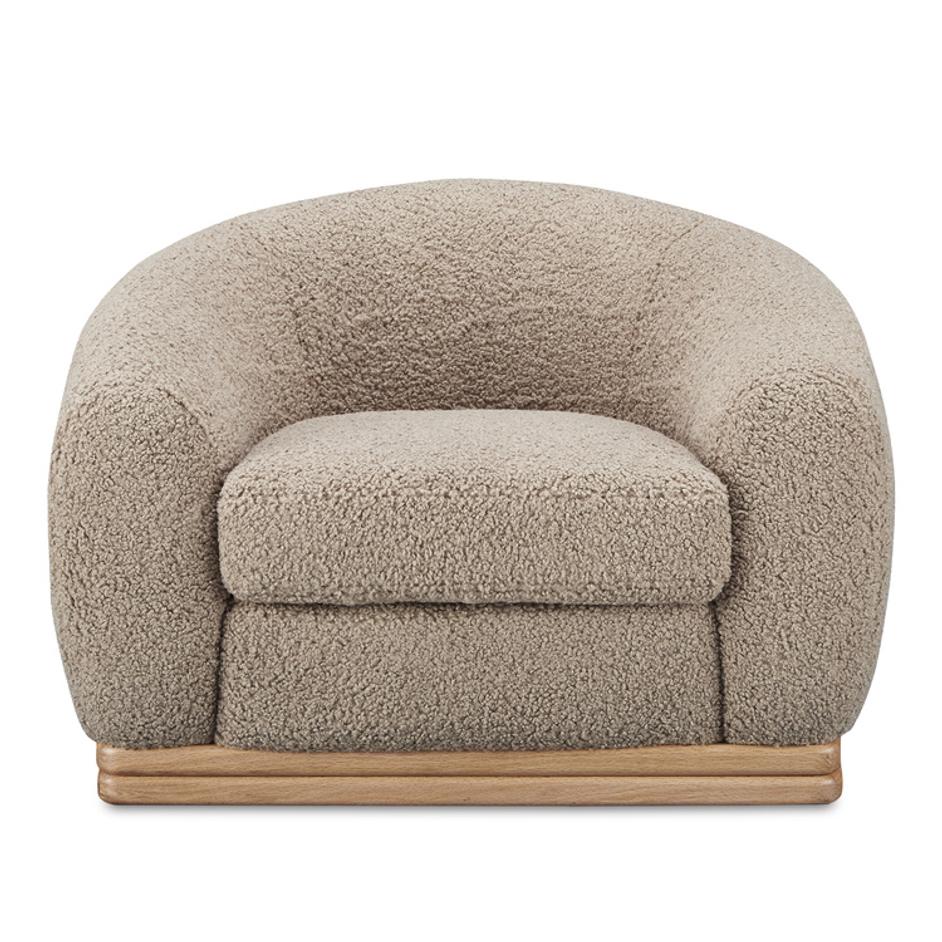 Marlowe Lounge Chair Taupe by Moes Home