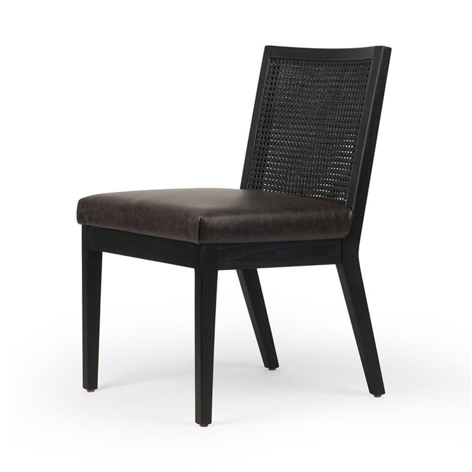 Antonia Armless Dining Chair In Black by FOUR HANDS