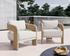 PYLOS LOUNGE CHAIR - NATURAL - LOUIS CREAM by Sunpan
