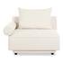 Rosello Left Arm Facing Chair White by Moes Home