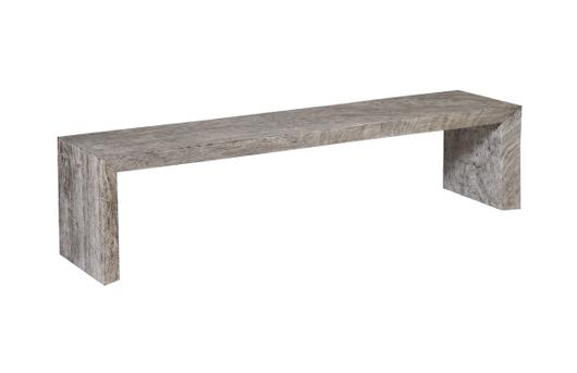Waterfall Bench, Gray Stone by PHILLIPS COLLECTION