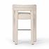 Tacova Bar Stool in Florence Cream by FOUR HANDS