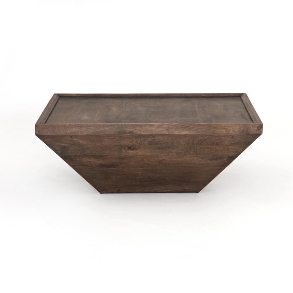 Drake Coffee Table In Aged Brown by FOUR HANDS