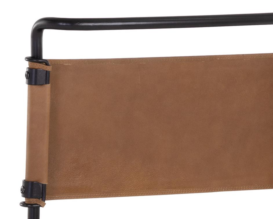 CORRIGAN BARSTOOL - COGNAC LEATHER by Sunpan