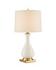Lynton Cream Table Lamp In Cream Crackle & Brass by Currey & Company