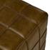 Carlo Leather 18" Square Ottoman by Classic Home
