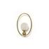 Elliot Sconce In Patina Brass And Frosted Glass And Clear Cord by Four Hands