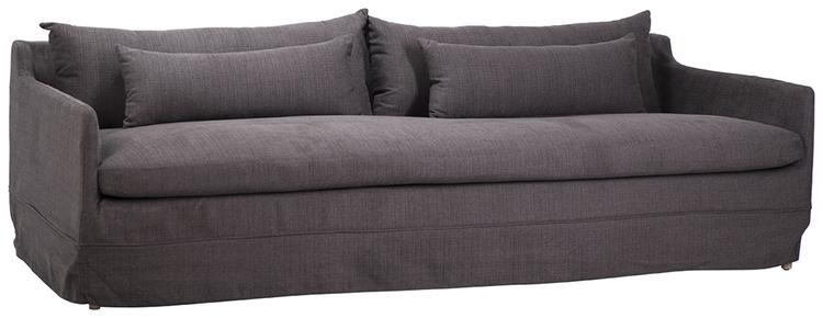 RAINE SOFA CHARCOAL W/ PERF FABRIC in CHARCOAL UPHOLSTERY by Dovetail