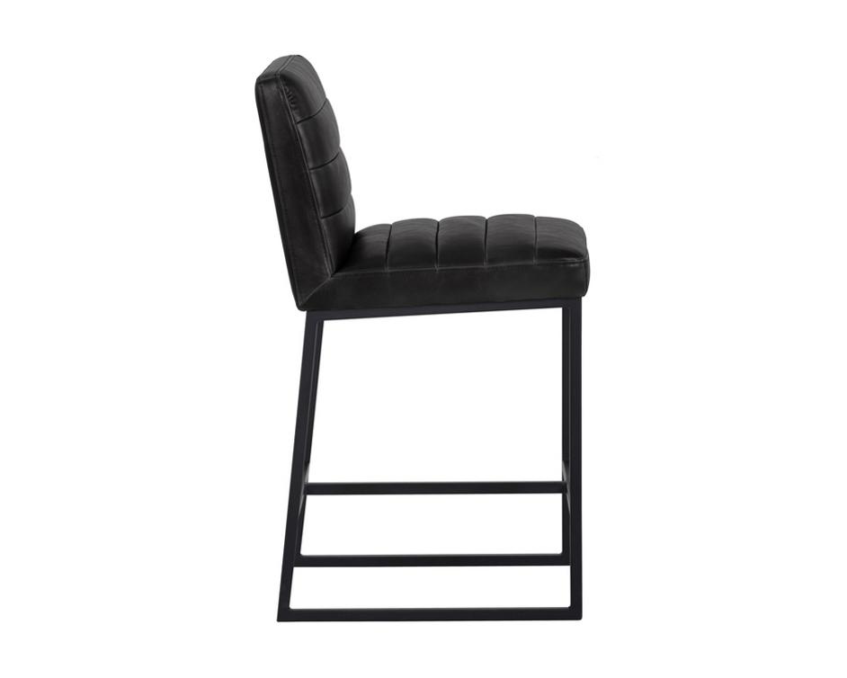 Spyros Counter Stool - Coal Black by Sunpan