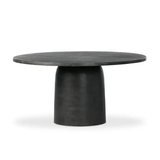 Basil Outdoor Dining Table 60" - Aged Grey by Four Hands