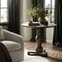 Rivi Large End Table In Antique Belgium Bleach by Four Hands