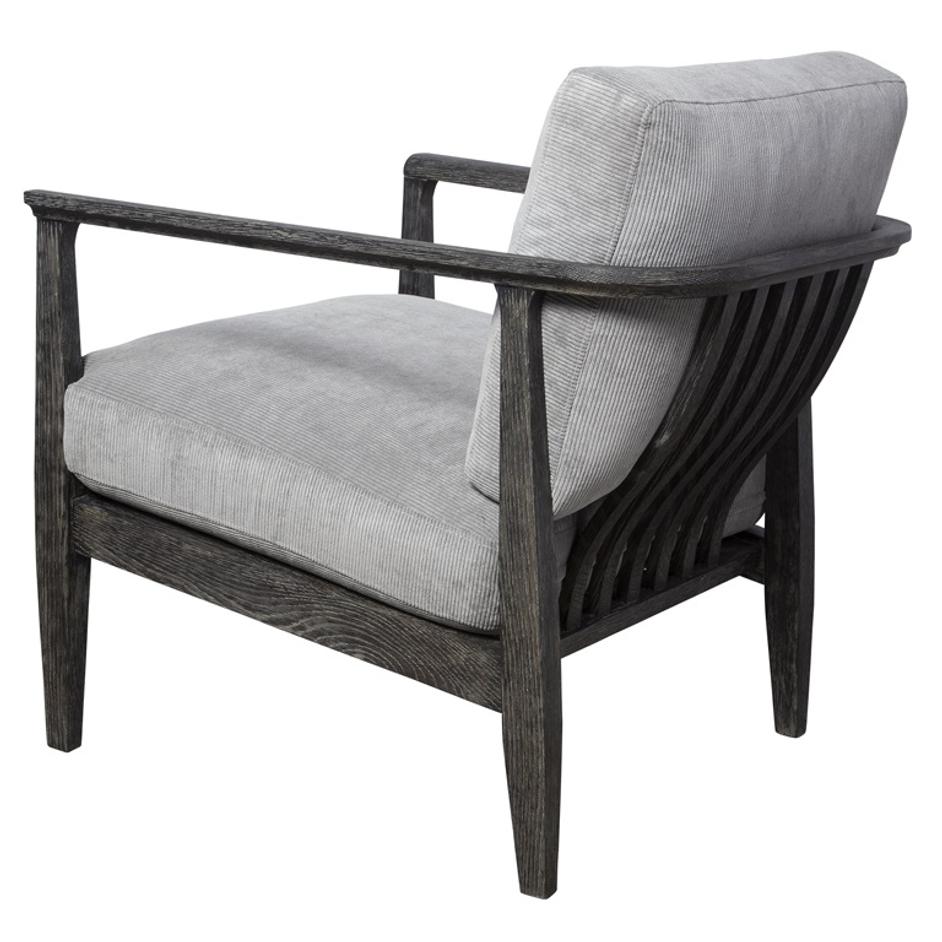 Brunei Modern Gray Accent Chair by Uttermost