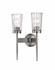 Flair 2 Light Wall Sconce in Antique Nickel Finish by Z-Lite