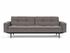 DUBLEXO SLEEPER SOFA W/ARMS in MIXED DANCE GREY FABRIC WITH Dark Wood LEGS 521 by INNOVATION USA