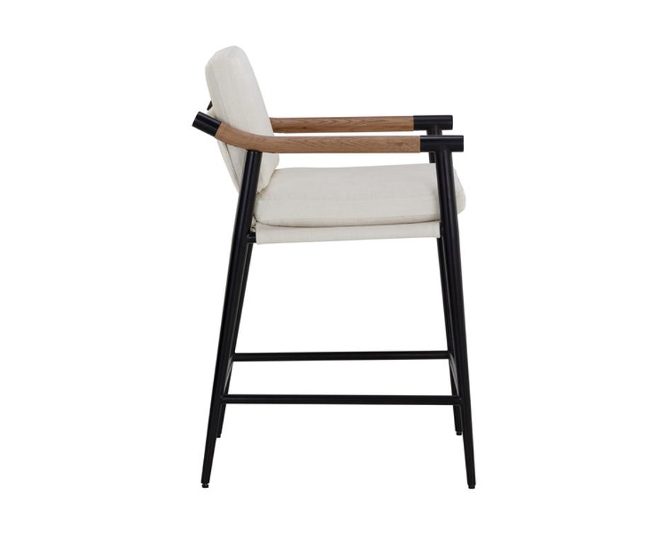 MEADOW COUNTER STOOL - HEATHER IVORY TWEED by Sunpan