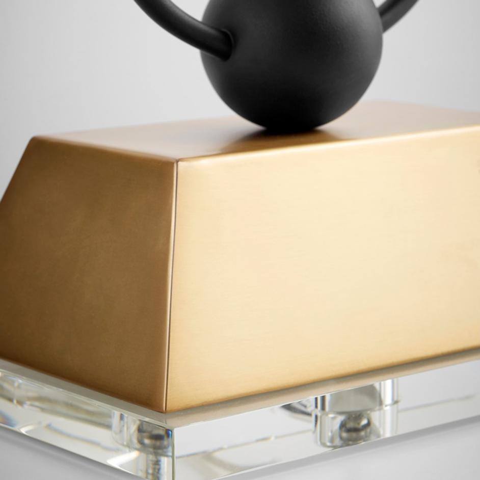 Euri Table Lamp in Black and Gold by Cyan Design