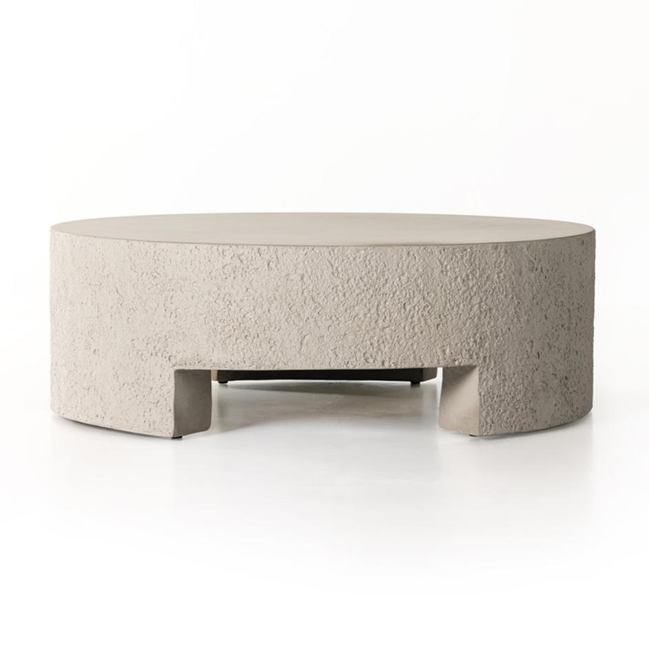 Kember Outdoor Coffee Table In Blanc White by FOUR HANDS
