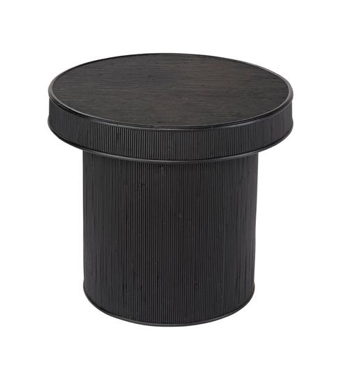 Taylor Bamboo Side Accent Table, Black by Jamie Young