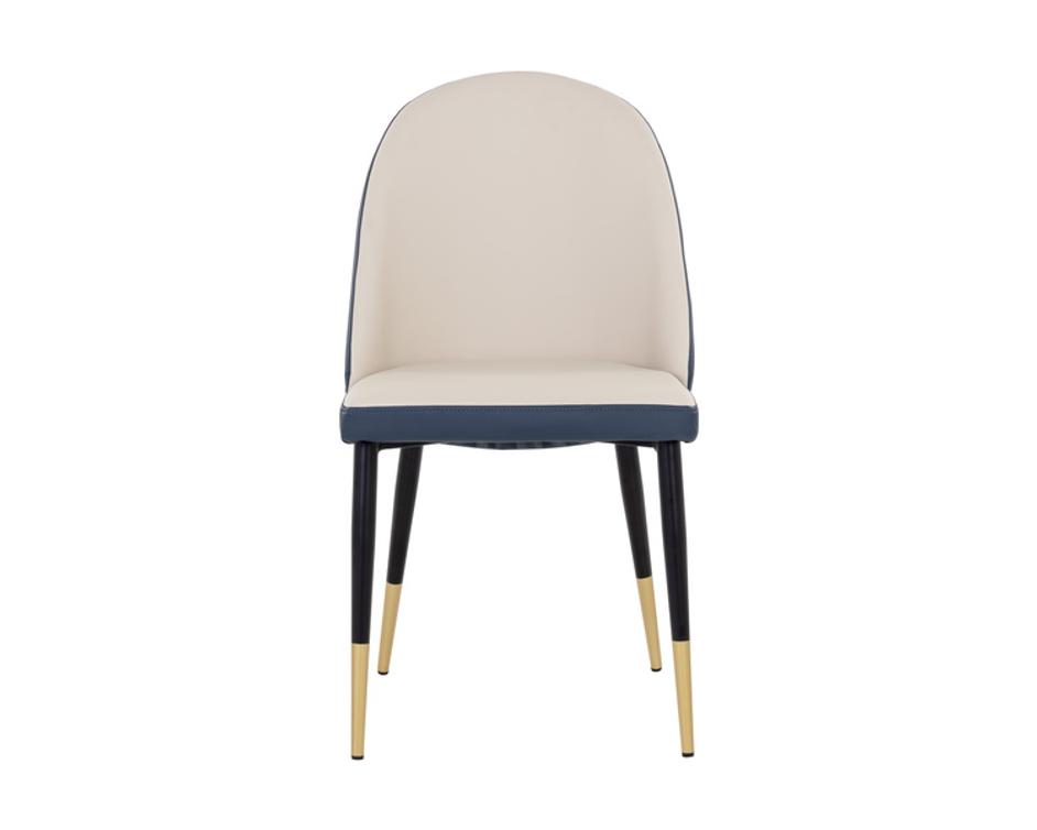 KLINE DINING CHAIR - DILLON CREAM / DILLON THUNDER by Sunpan