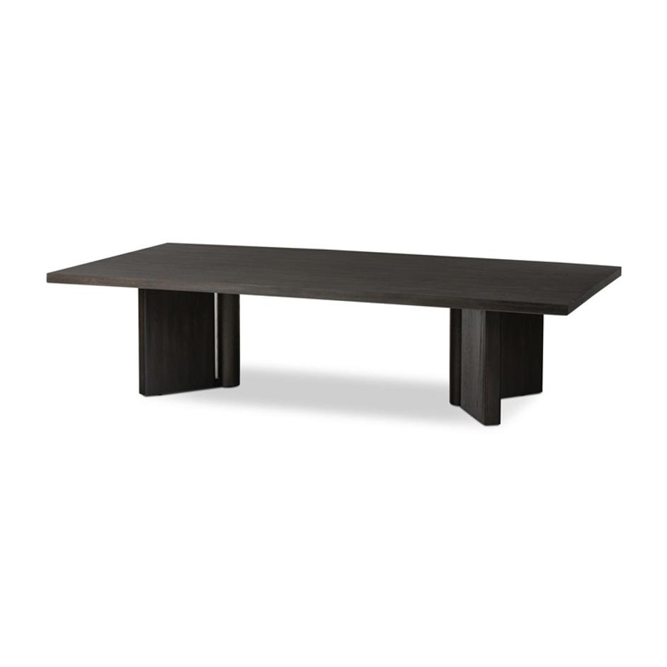 Huxley Coffee Table In Smoked Black Veneer by Four Hands
