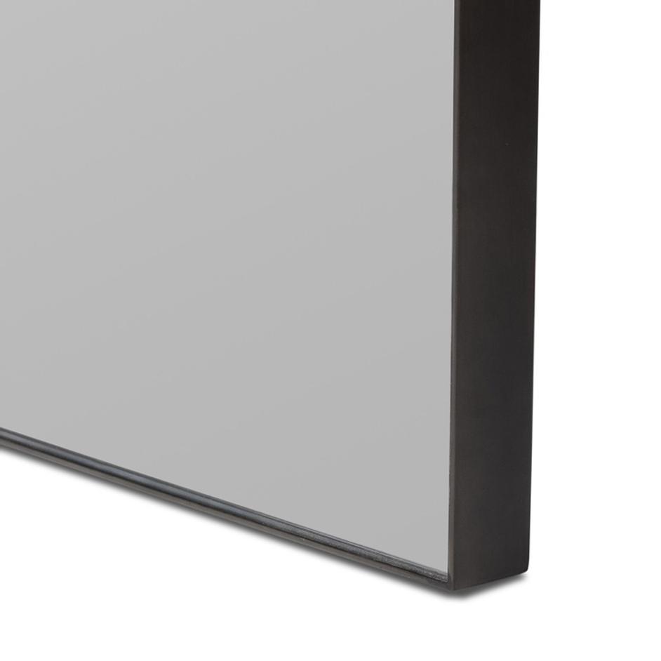 Auryn Mirror In Grey Mirror And Aged Black by Four Hands