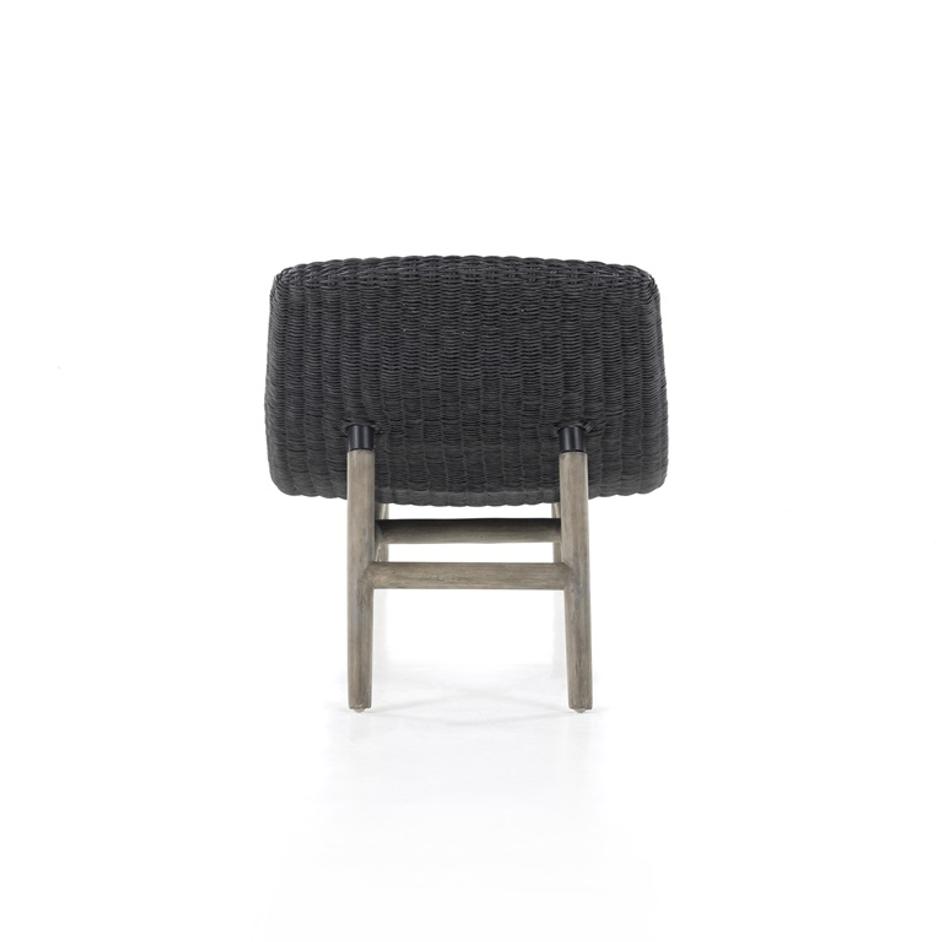 Portia Outdoor Chaise Lounge In Coal by FOUR HANDS