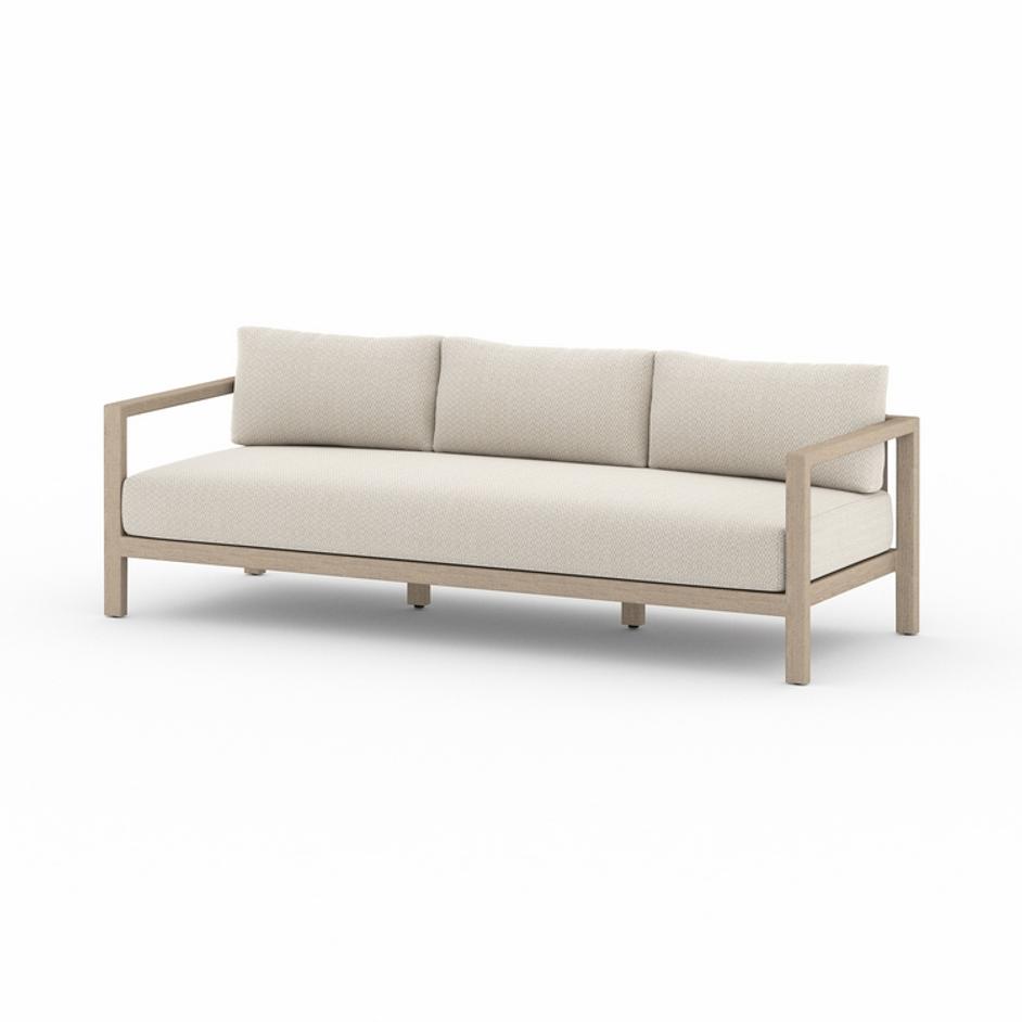 Sonoma Outdoor Sofa In 88" In Brown/Faye Sand by FOUR HANDS