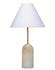 Holt Alabaster Table Lamp with Linen Shade by Jamie Young