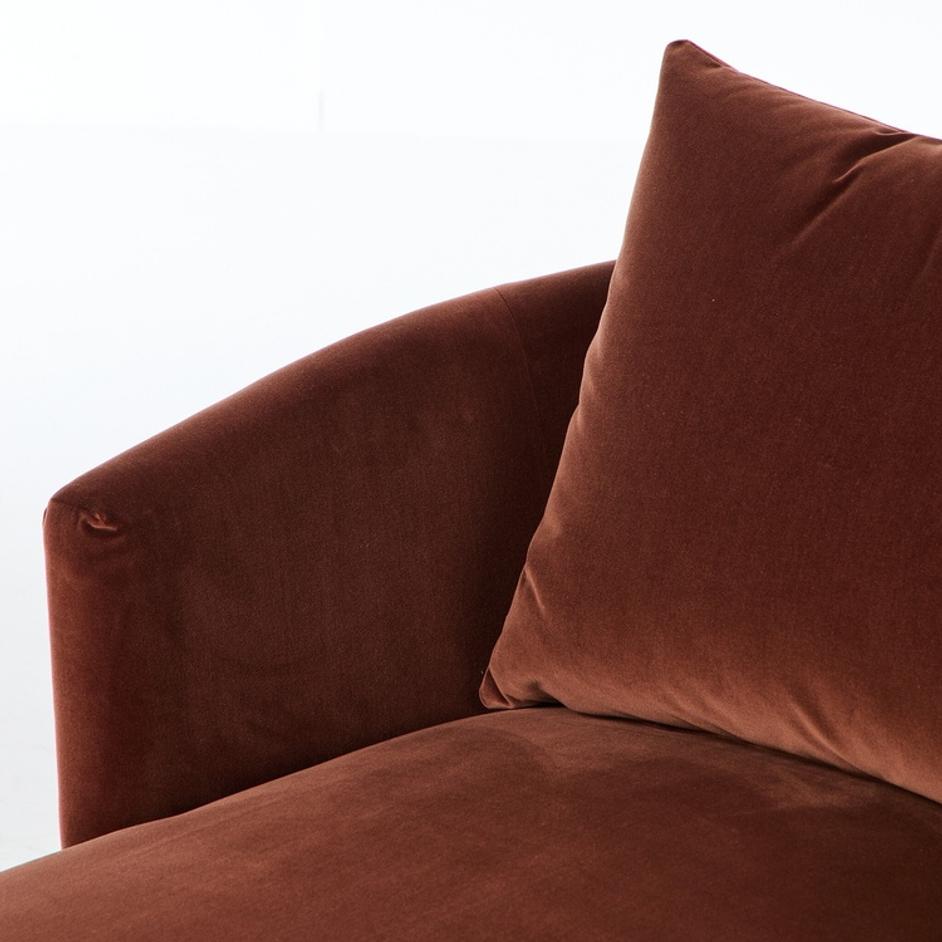 Farrah Chaise Lounge - Surrey Auburn by Four Hands